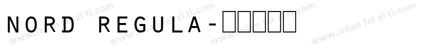 nord regula字体转换